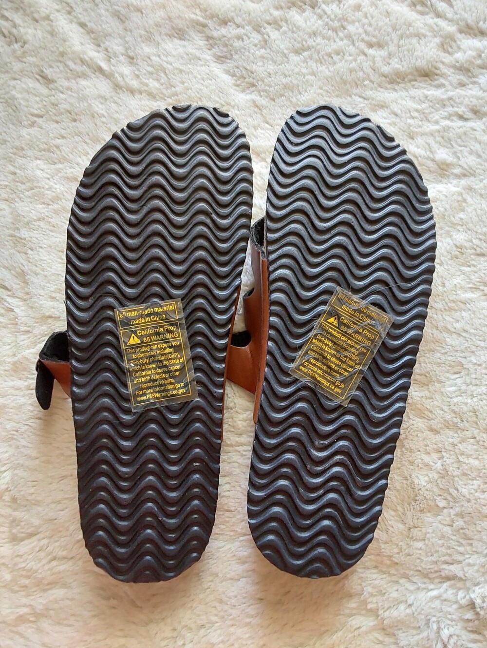 🌺 NWT Wellsfountn Comfort Brown Leather Strappy Sandals - Picture 6 of 7